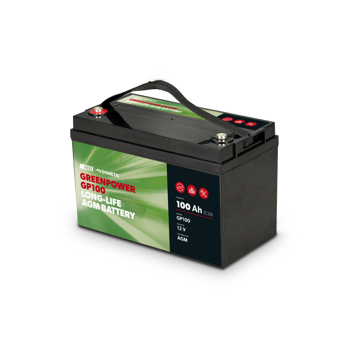 Dometic NDS GREENPOWER GP100 – Baterie AGM 100 Ah
