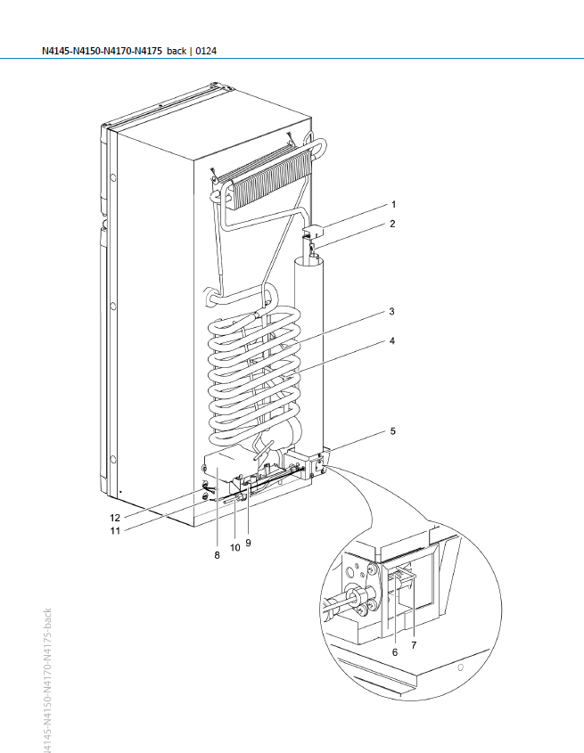 Piese de schimb frigider Thetford N4145 – Seria N4000 absorbție