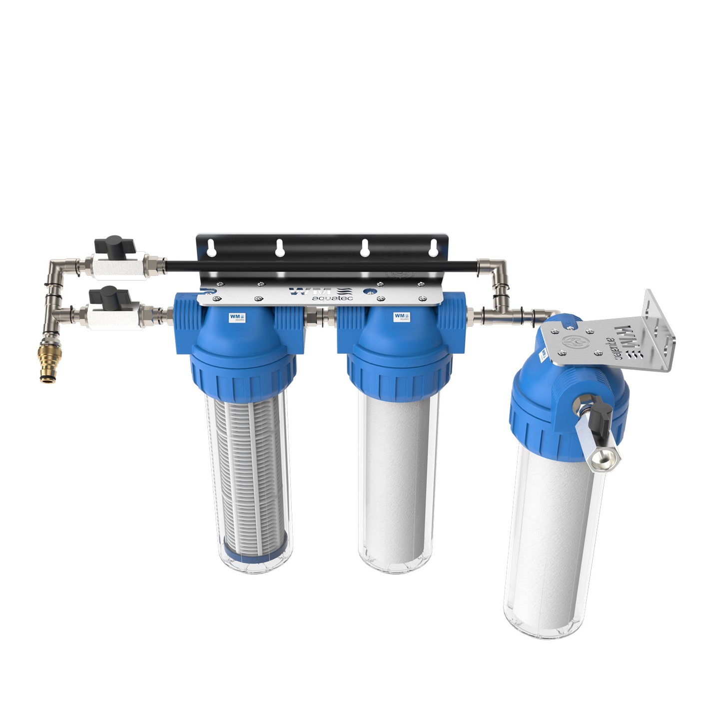 Sistem de Filtrare în Cascadă WM-Aquatec (3 Trepte) cu Funcție Bypass – Pentru Autorulote, Rulote, Food-Trucks și Ambarcațiuni