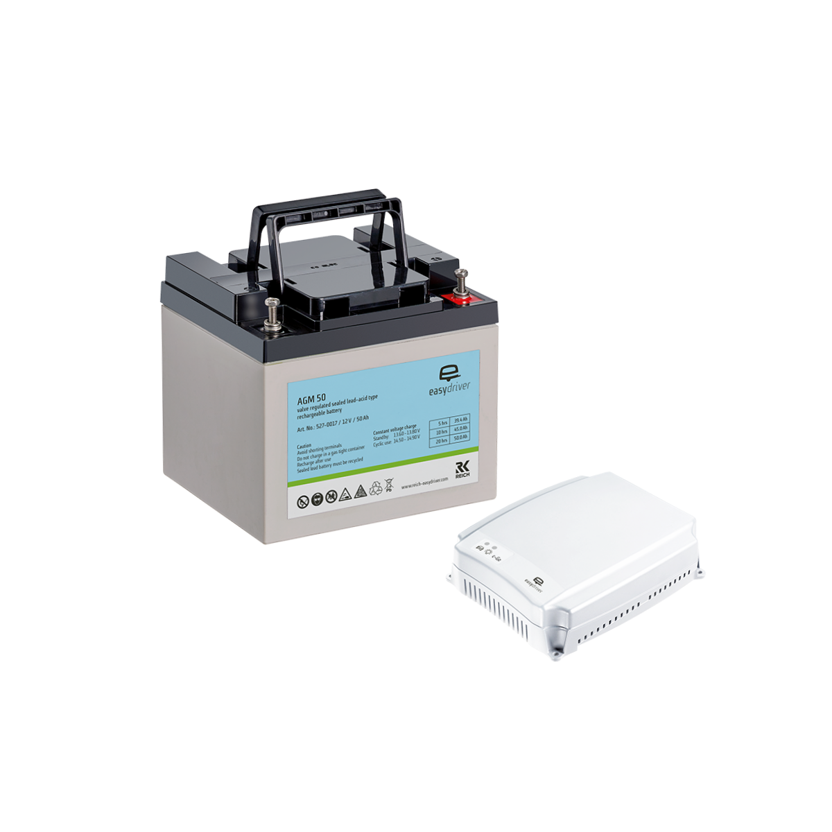 Pachet de alimentare easydriver M, AGM 50 Ah și C-Go 10 A