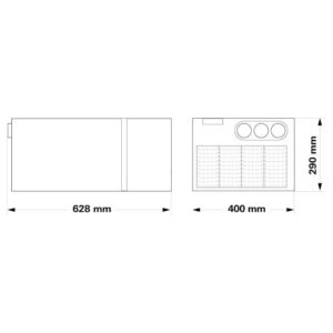 Truma Saphir Comfort RC – aer condiționat sub banchetă 2400 W pentru rulotă până la 6,5 m