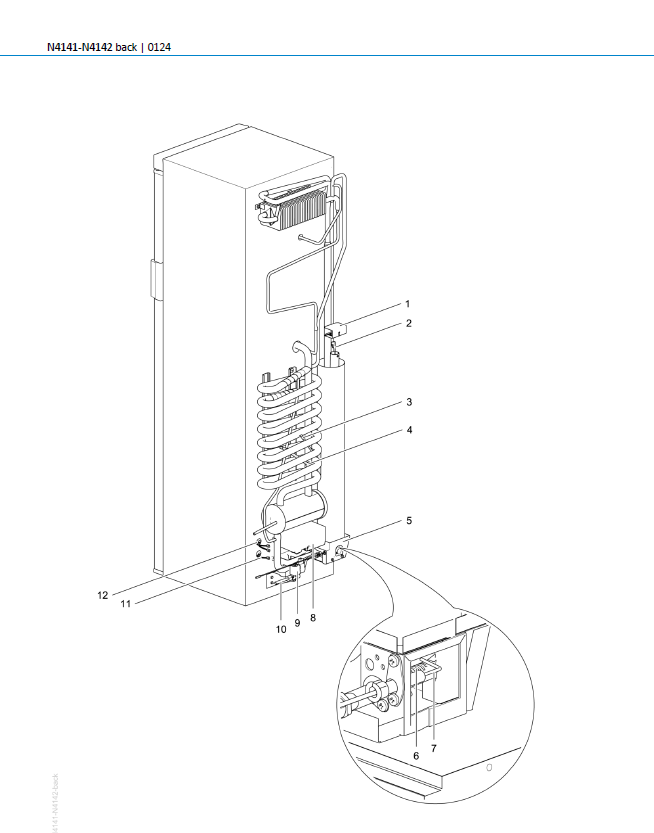 Piese de schimb frigider Thetford N4141 – Seria N4000 absorbție