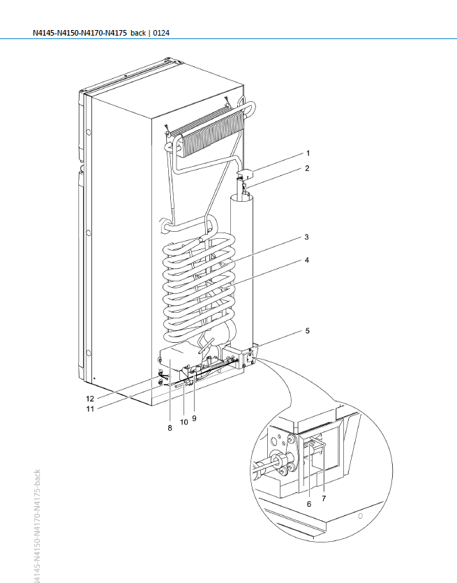 Piese de schimb frigider Thetford N4150 – Seria N4000 absorbție