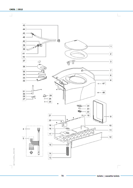 Piese toaletă Thetford C403L