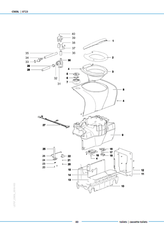 Piese toaletă Thetford C503L