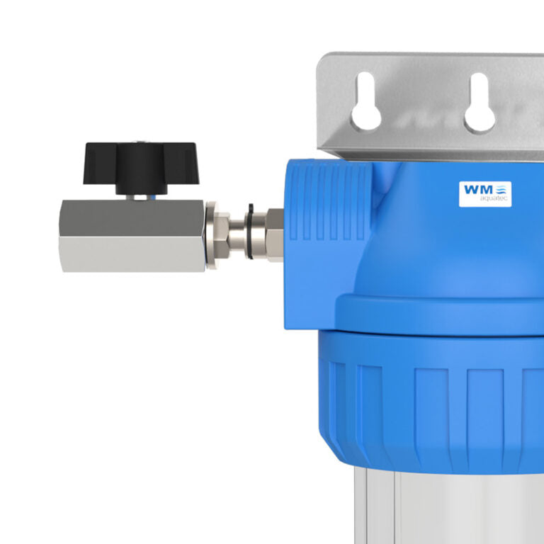 Carcasă dublă filtru apă WM Aquatec – Size S, cu suport de perete (10 variante de conectare)