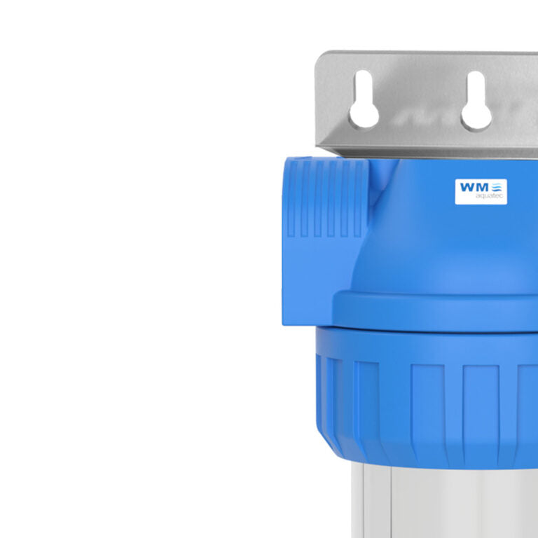 Carcasă dublă filtru apă WM aquatec – Size M, cu suport de perete (10 variante de conexiune)