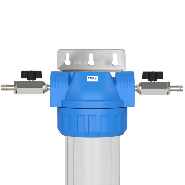 Carcasă filtru apă WM aquatec – Size M, cu suport de perete (10 variante de conexiune)