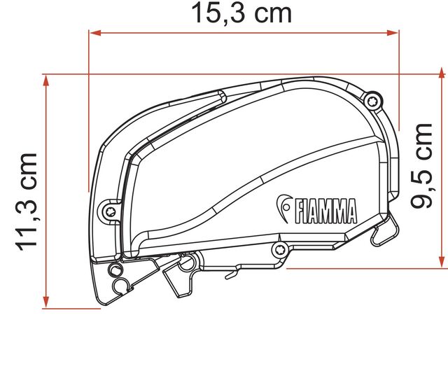 Marchiză FIAMMA F80S / F80L – montaj pe acoperiș autorulotă & camper