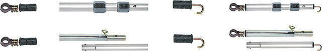 Bară telescopică Alu-Line Easy System pentru cort