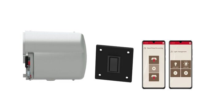 Kit motor ADVANCED FIAMMA pentru marchize F45S & F45L – control LED, 12V