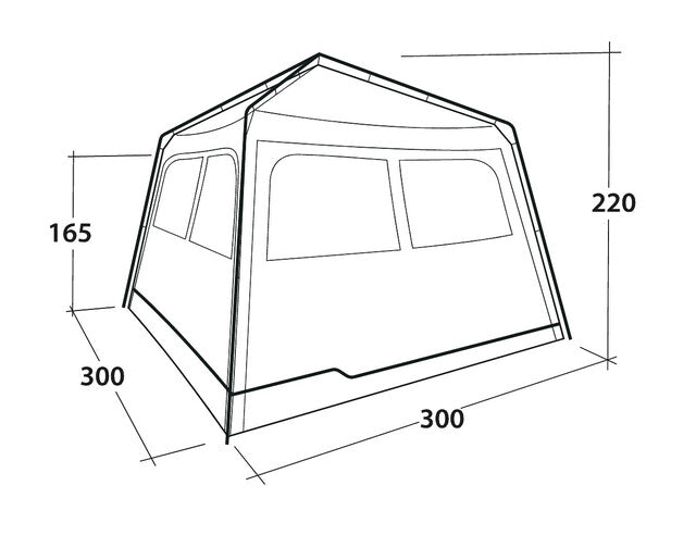 Pavilion Outwell Fastlane 300 Shelter cu pereți și podea detașabilă