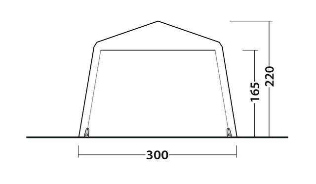 Pavilion Outwell Fastlane 300 Shelter cu pereți și podea detașabilă