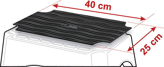 Covoraș din cauciuc Fiamma pentru treaptă, 40 × 25 cm – imagine de produs sau utilizare