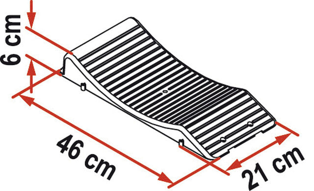 Suporturi anvelopă Fiamma Wheel Saver – 9983497 – Schemă tehnică sau ilustrație de montaj; nu fotografie a unei piese