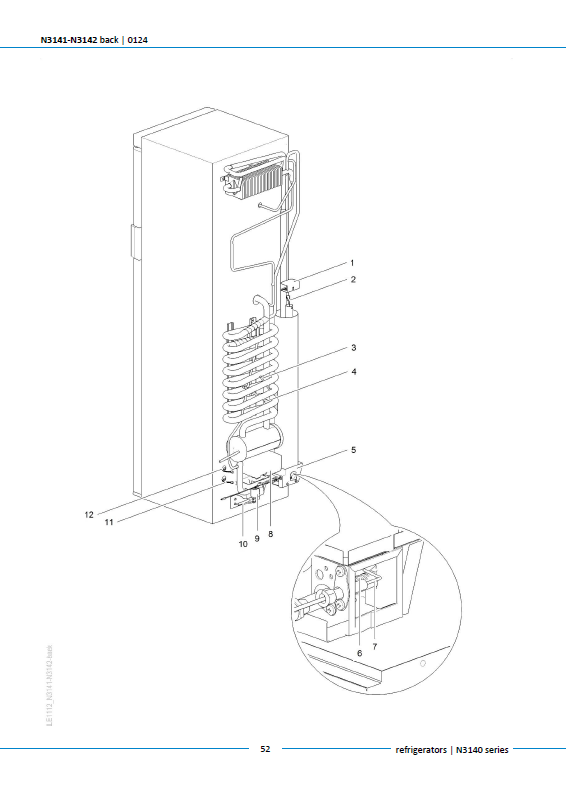 Piese de schimb frigider Thetford N3141 – Seria N3000 absorbție