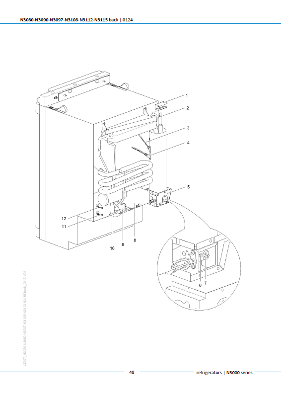 Piese de schimb frigider Thetford N3108 – Seria N3000 absorbție