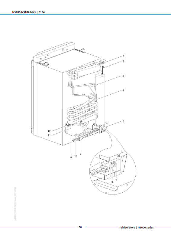 Piese de schimb frigider Thetford N3100 – Seria N3000 absorbție