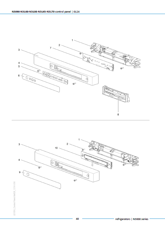 Piese de schimb frigider Thetford N3100 – Seria N3000 absorbție