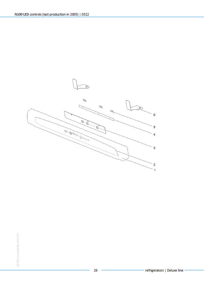 Piese frigider Thetford N100 LED Deluxe Line (producție până în 2012)