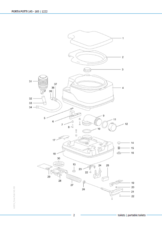 Piese Thetford Porta Potti 145 – 165