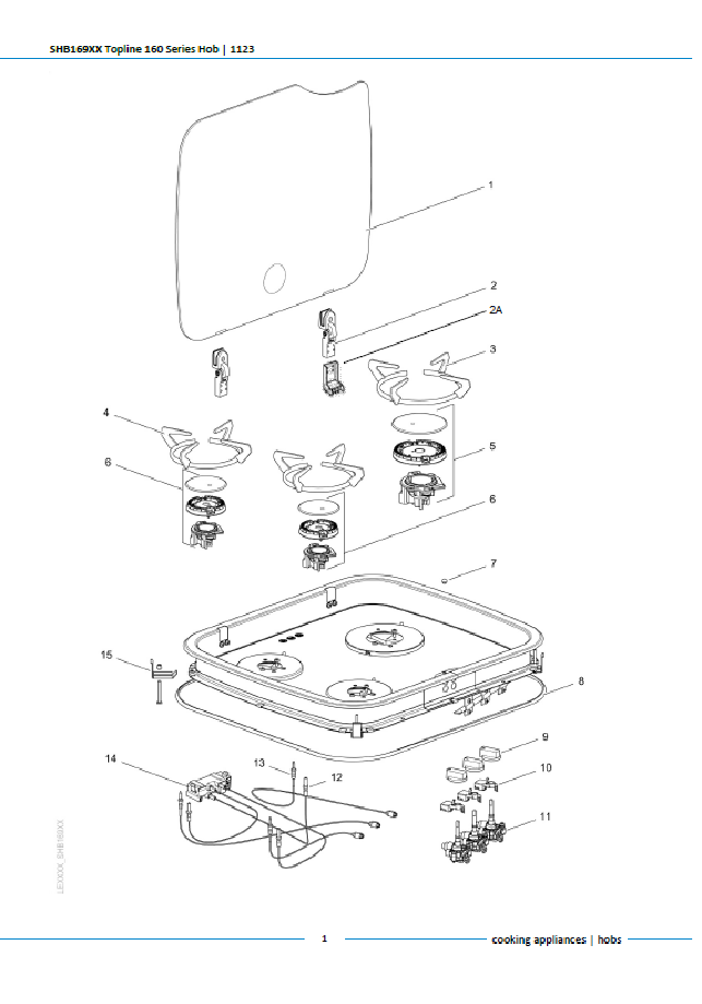 Piese de schimb pentru plita Thetford Topline 160 SHB169