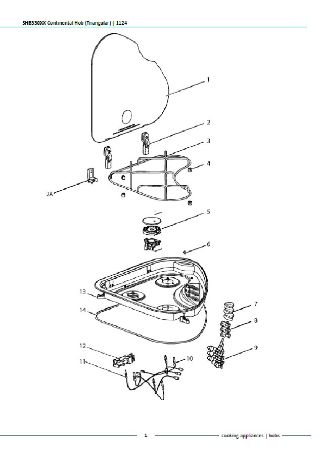 Piese de schimb pentru plita Thetford Basic Triangular 330 SHB330