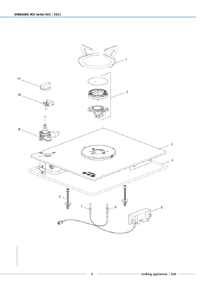 Piese de schimb pentru plita Thetford Topline 900 SHB910