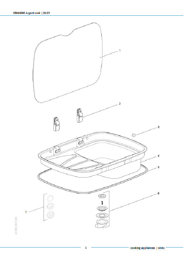 Piese de schimb pentru chiuveta Thetford Argent Sink SSK10