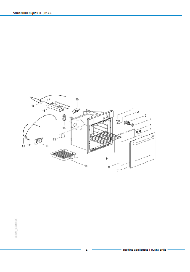 Piese de schimb pentru cuptorul Thetford Duplex XL Oven & Grill SOG10