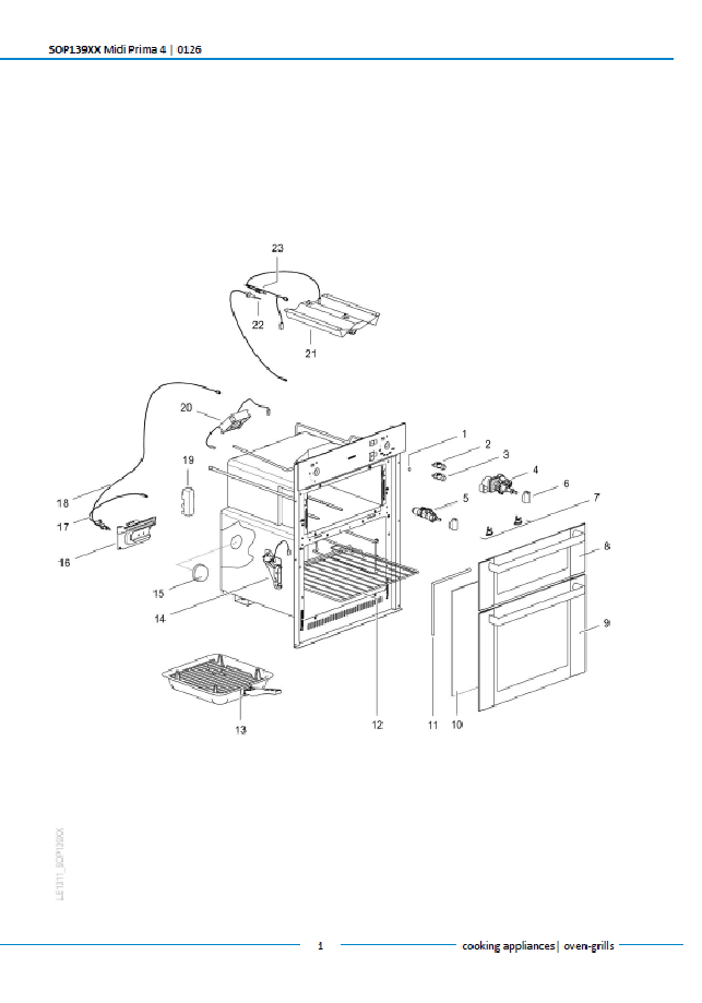 Piese de schimb pentru cuptorul Thetford Midi Prima 4 SOP139