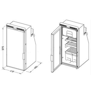 Thetford T1090-E – Frigider cu compresor 12V, 84L, pentru rulotă și autorulotă