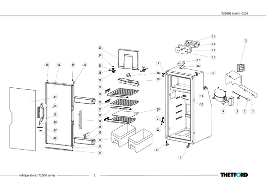 Piese frigider Thetford T2090E T2000 Series