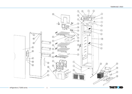 Piese frigider Thetford T2138 T2000 Series