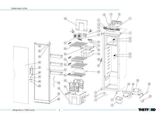 Piese frigider Thetford T2152 T2000 Series