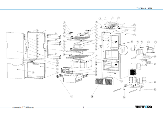 Piese frigider Thetford T2175 T2000 Series