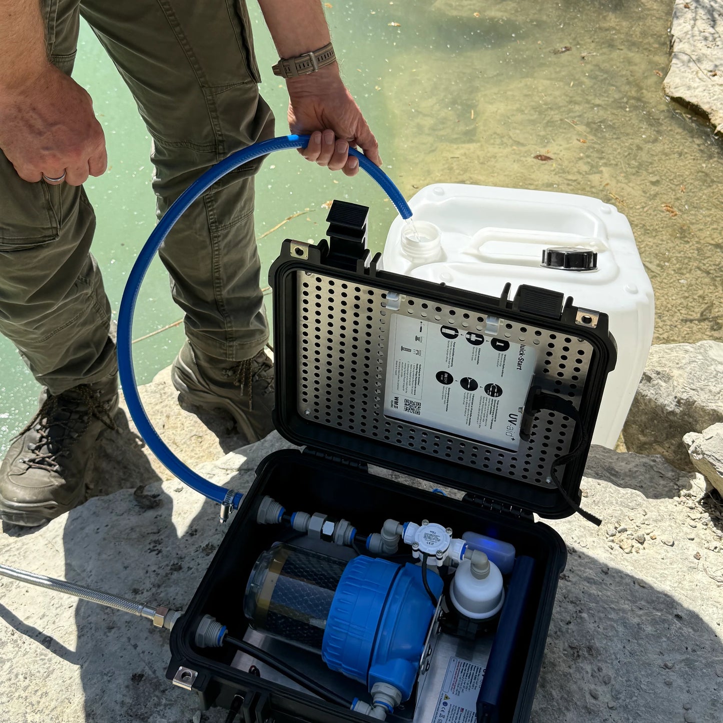 WM Aquatec UV-aid+ FLOW – sistem mobil de filtrare și dezinfecție UV-C LED a apei
