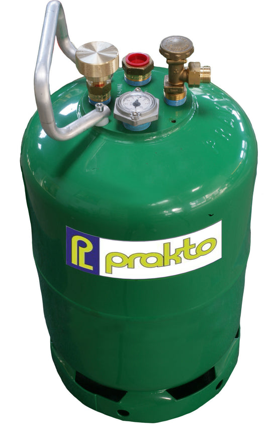 Butelie GPL Reîncărcabilă PRAKTO 11kg (26.3L) – Alimentare Directă Superioară și Oprire Automată 80%