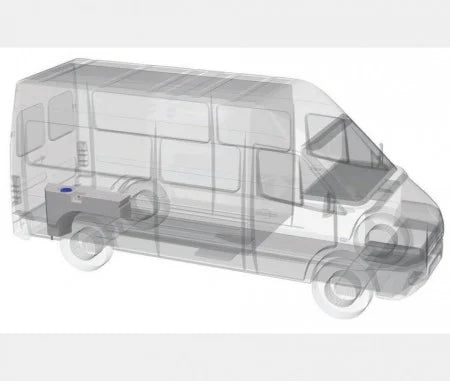 Rezervor apă curată 112L pasaj roată stânga/dreapta Ducato Sprinter Transit Master