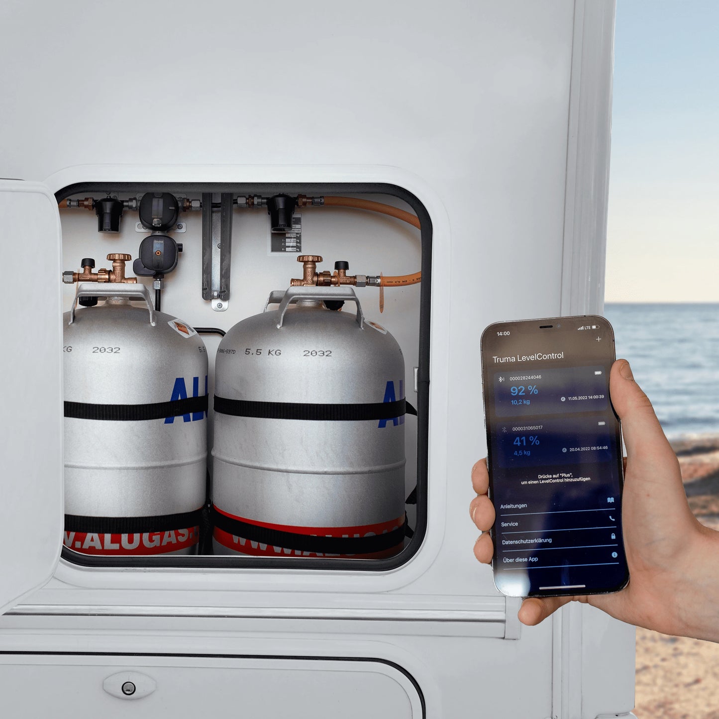 Truma LevelControl – senzor nivel gaz pentru butelie cu Bluetooth