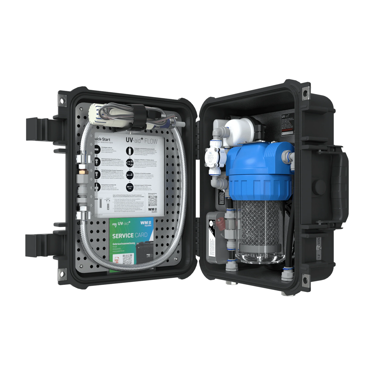 WM Aquatec UV-aid+ FLOW – sistem mobil de filtrare și dezinfecție UV-C LED a apei